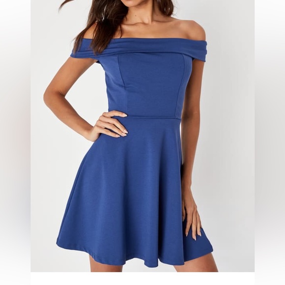 Off the shoulder skater dress - Picture 2 of 5